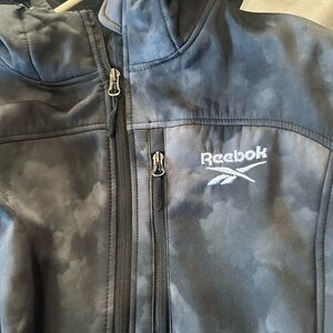 Reebok Charcoal and Black Zip-Up Jacket